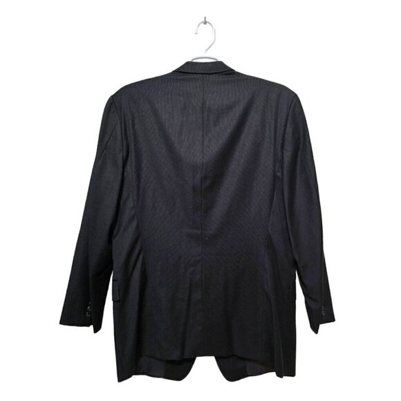 Hickey Freeman Vintage Gray Canterbury Italian Wool Blazer Sz 50L - Picture 4 of 11